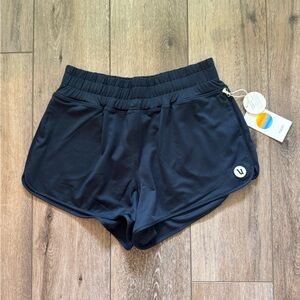 Vuori Women's Navy Mesh Athletic Shorts